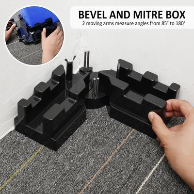 2 In 1 Mitre Measuring Cutting Tool Precise Miter Saw Protractor 85-180°Bevels Cutting Tool Miter Gauge Woodworking Tool