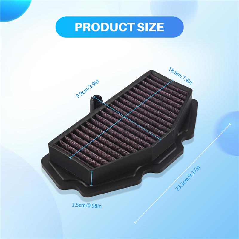 Motorcycle Air Cleaner Filter For Kawasaki VERSYS 650 2015- NINJA 650 KLE650 Z650 VULCAN 650 S 15-19-M53K
