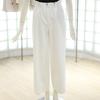 V252PSA946 Waistband Wide Denim Pants