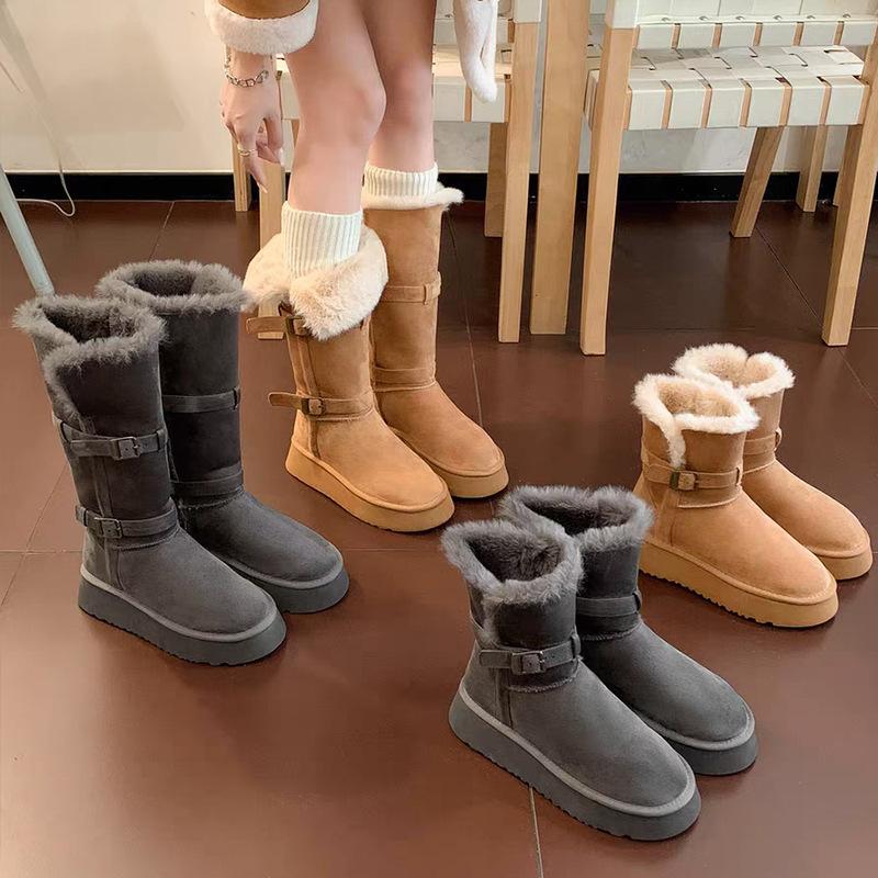 2026 Winter New Thick Bottom and Velvet Thick Tall Snow Boots for Women