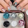 Decorazioni Mini Rotonde a Pois Glitterate per Unghie Fai da Te Patchwork Rotondo con Paillettes Decorazioni per Unghie Uso Professionale