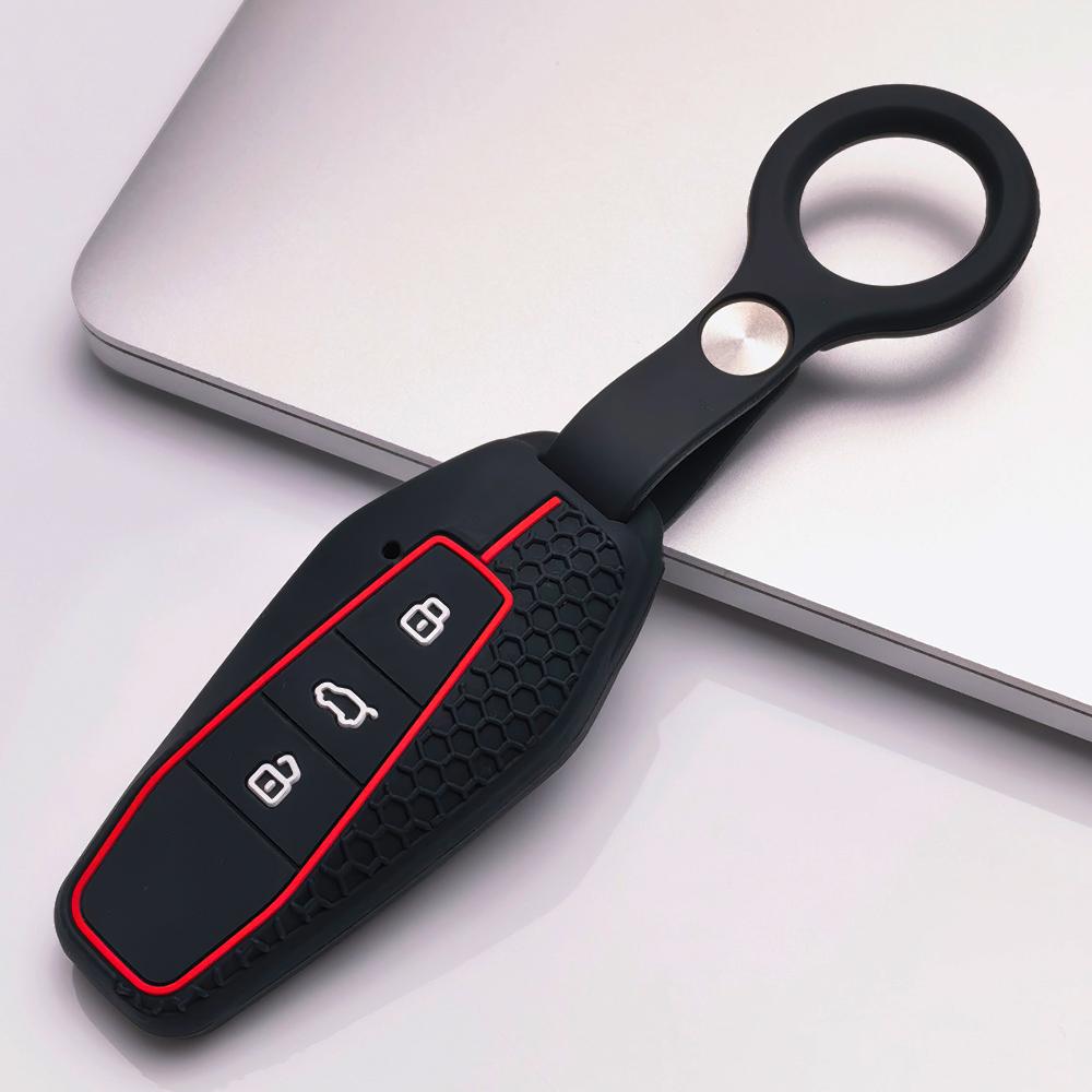 Kryt klíčenky pro Chery GT iCAR Shuxiangjia EQ7 AIQAR EQ5 EQ3 s kroužkem na klíče Povrch odolný proti poškrábání Nárazuvzdorná konstrukce Měkká textura pro úchop