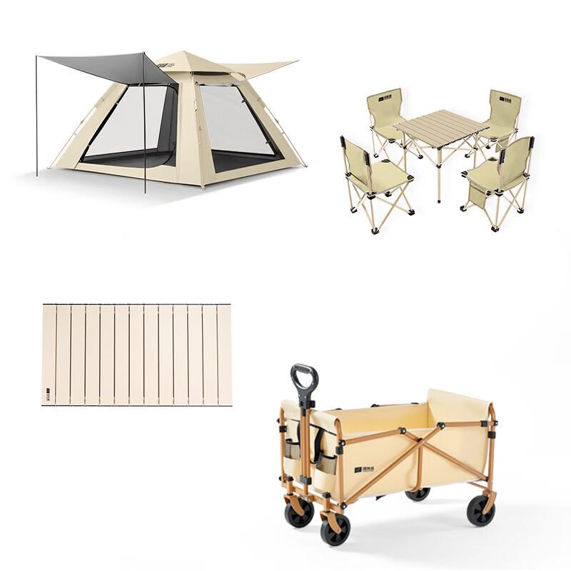 Explorer Outdoor Camping Tent & Cart Combo Set