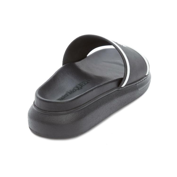 Alexander McQueen Logo Pool Slides Men's 627188W4N401006