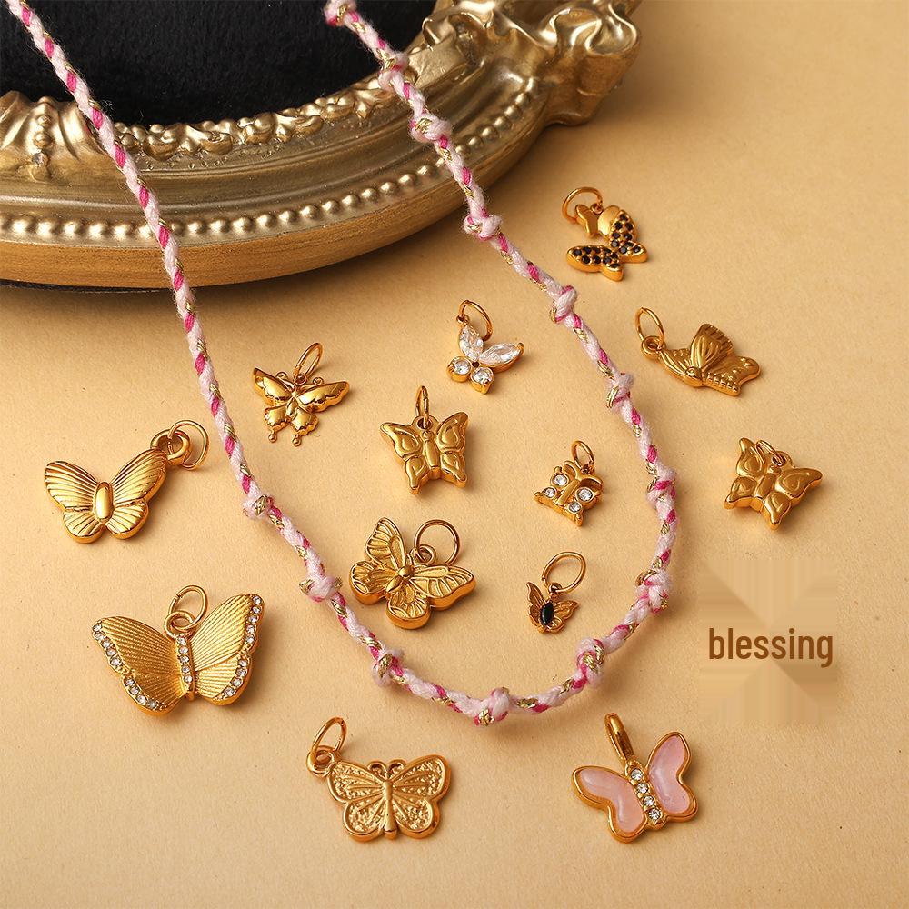 European & American Butterfly Charm Pendants: Lightweight, Luxurious, Versatile DIY Bracelet & Necklace Accessories.