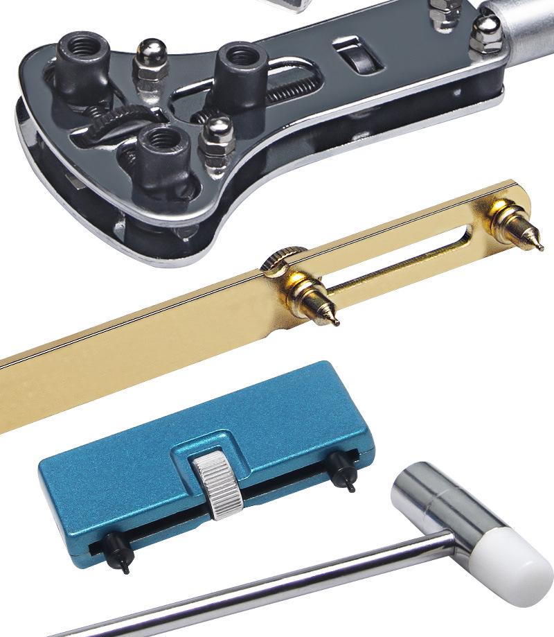 147-częściowy zestaw narzędzi do naprawy zegarków z zestawem do demontażu i otwieraczem w torbie narzędziowej