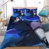 Cool N-NARUTO Anime Duvet Cover Set Home Style Bedding Soft Laundry Cotton Bed 3 Piece Set Student Dormitory Gift