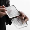 Japanese Rectangular Glass Cup Cushion Creative Office Tea Cup Insulation Pad Creative Tea Ceremony Kung Fu Tea Set Accessories