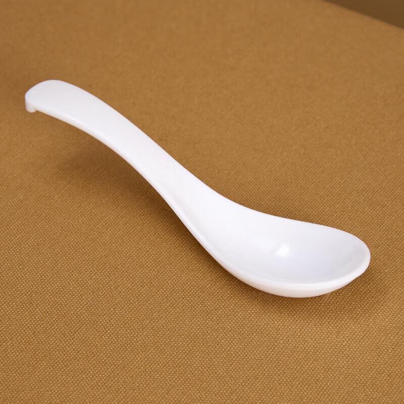 JINGRX7006 White Melamine Canteen Spoon