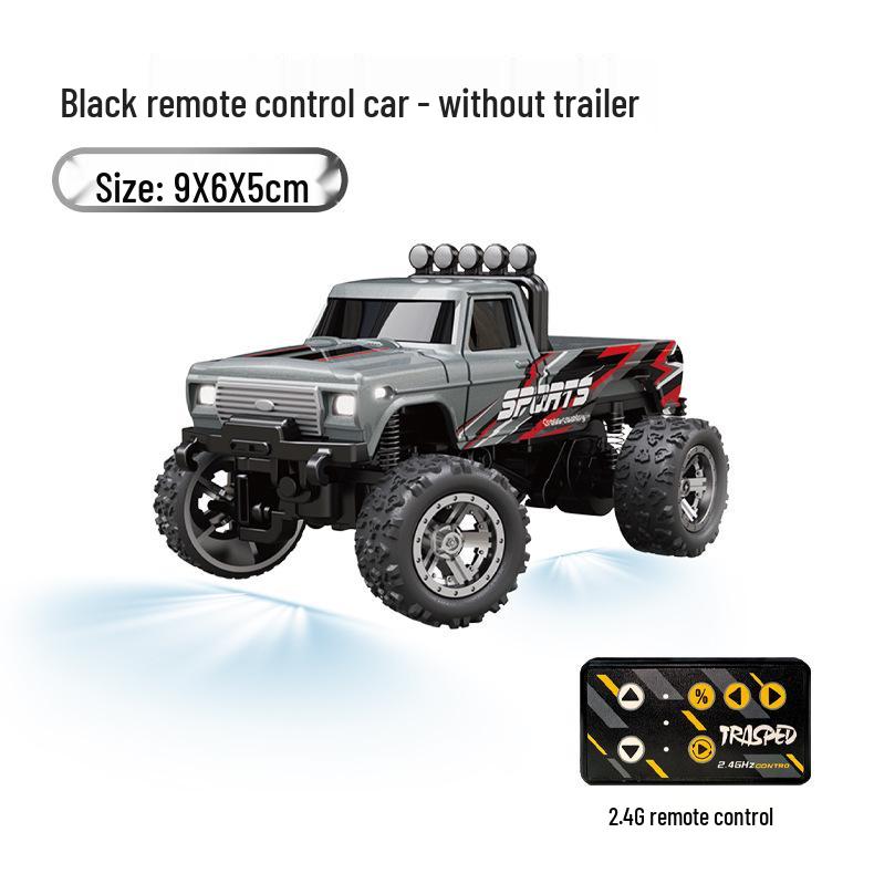 1:64 Mini Off-Road Big Foot RC Car with Alloy, Cool Lights & Shock Absorption for Kids