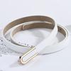 Givan Paul Real Cowhide Fashion Women Versatile Smooth Buckle Belt Women Decorative Suit Trouser Belt Waist