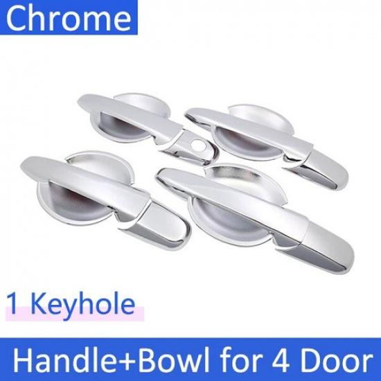 12Pcs Chrome Door Handle Bowl Cover Trim For Mazda 3 6 2003-2008 For Mazda 5