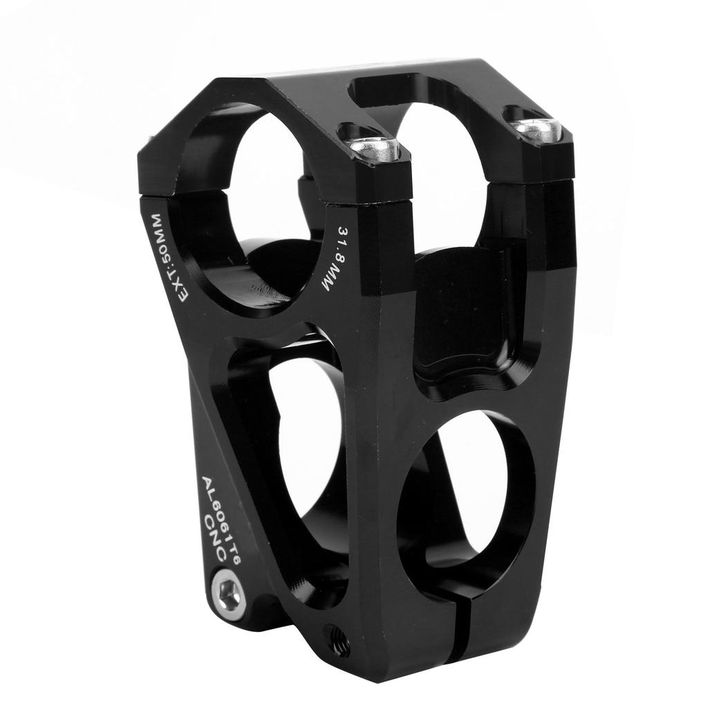 WAKE Bicycle Stem 31.8mm 50mm Mountain Bike Aluminum Alloy Short Handlebar Stem for Road BikeBlack