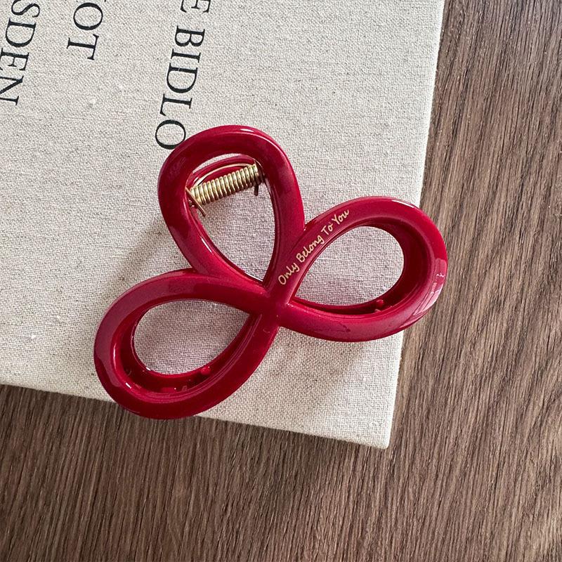 Franse Rode Collectie! Grote gripletters Gold Label Achterhoofd Opgestoken Haai Clip Haaraccessoires Hoofddeksels Haarspeld Haarklauw