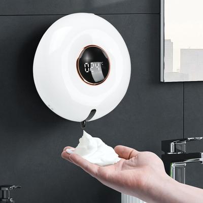 Dense Foam Automatic Soap Pump Hand Soap Dispenser Non-marking Glues Punch-free Installation Room Temperature Reading