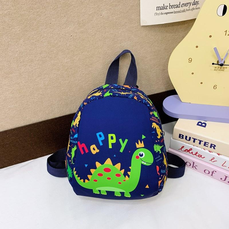 

Kindergarten Boys Small Schoolbag Cute Little Dinosaur Baby Travel Backpack Printed Children S Snacks Backpack синий