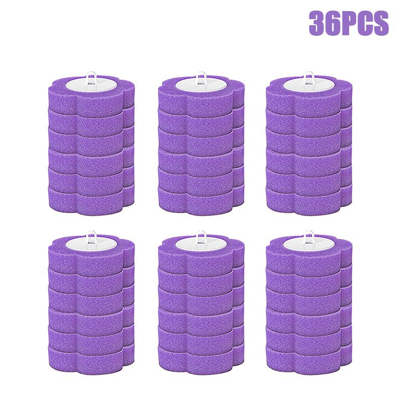 

18/36 шт. одноразовая сменная головка для унитаза набор для чистки ершик для унитаза аксессуары для туалета инструмент 36PCS фиолетовый