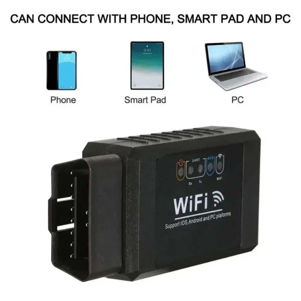 Skener OBD2 WIFI ELM327 V 1.5 pro iPhone IOS / Android Auto Diagnostický nástroj OBDII OBD 2 ODB II ELM 327 V1.5 WI-FI Code Reader