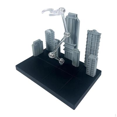 Action Figures Display Stand Lightweight Versatile with City Background for Hg RG BB Collection