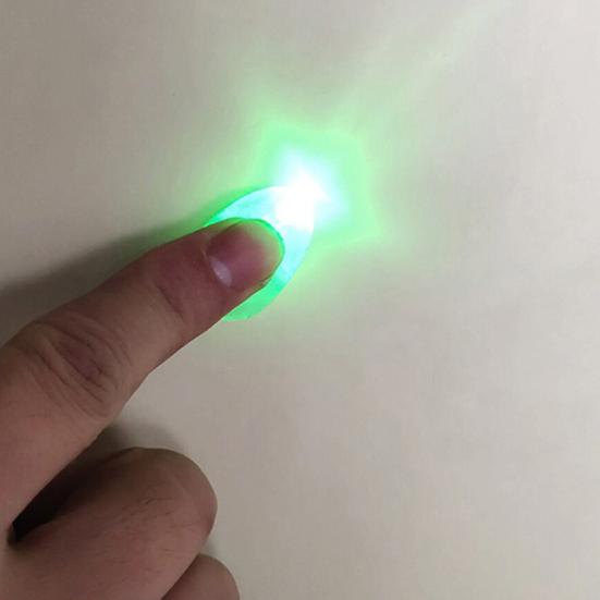 Magic Thumb Lights LED Magic Thumb Prank Toy Light Up Flashing Fingers Tips for Magic Stage Tricks Performance Props