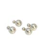 D home front and rear two wear double-sided pearl stud earrings for women with high sense of high quality and high quality stud earrings.