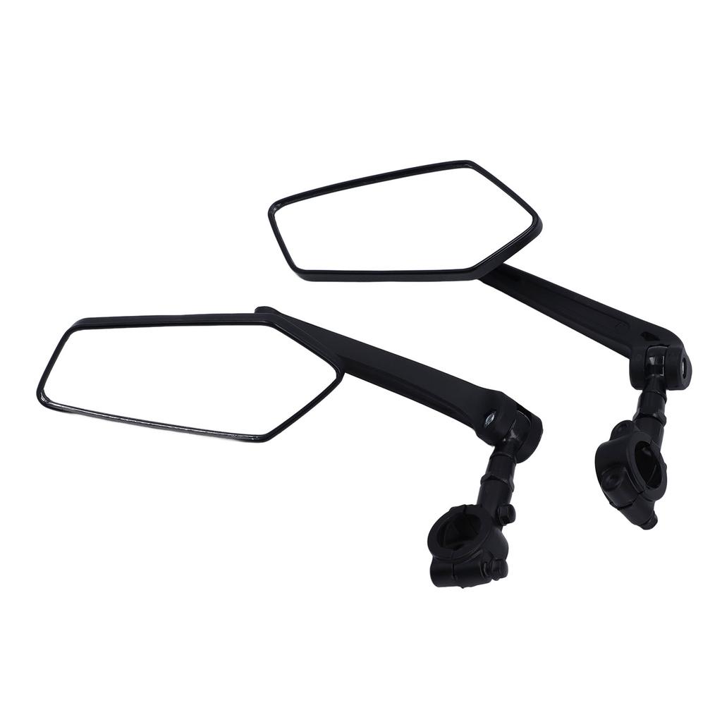 1 Pair Bike Rearview Mirrors 360 Degree Rotation Cycling Handlebar Mirror Replacement for Electric