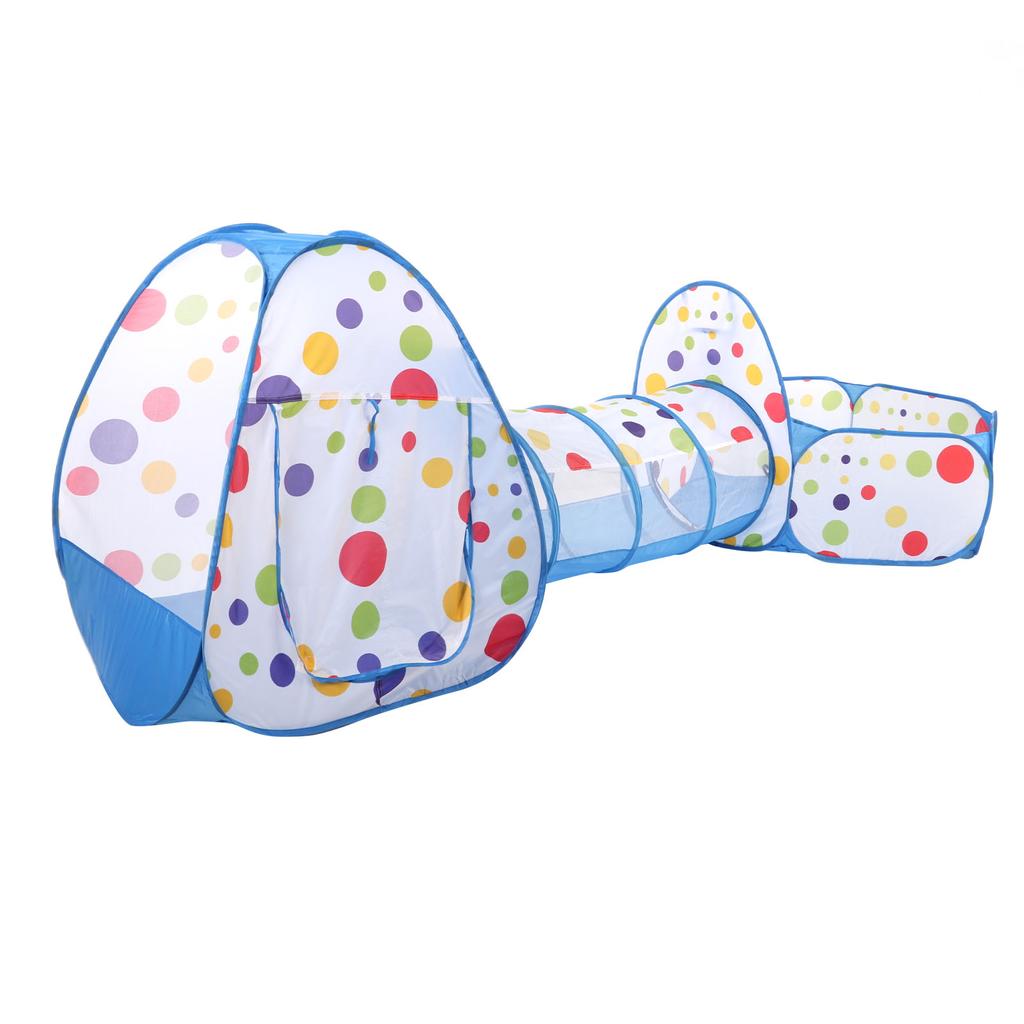 Kids Play Tents Pop Up Toddlers Playhouses with Crawl Tunnels Basketball Hoops for Indoor Outdoor Use