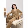 Women's Khaki Suit Jacket - Spring/Autumn Professional Commuter Style