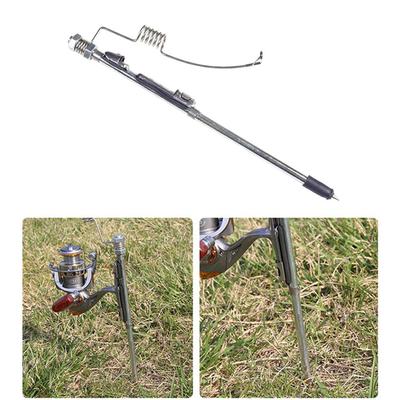 Ice Fishing Rod Foldable Stainless Ice Fishing Rod with Spring Loaded Fish Bite Indicator for Effortless Catch Fishing