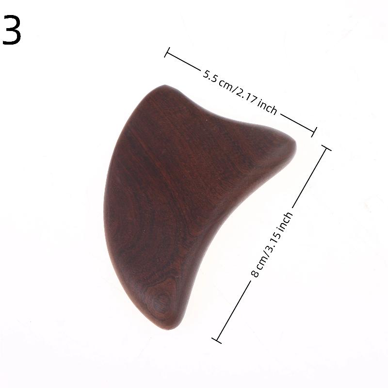 Golden Sandalwood Gua Sha Scraper Massage Tool Anti Cellulite Massager Guasha Massage Board Back Leg Arm Massage Therapy Tools