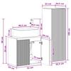 Bathroom Furniture Set 2 pcs Sonoma Oak 33 x 34.5 x 100 cm
