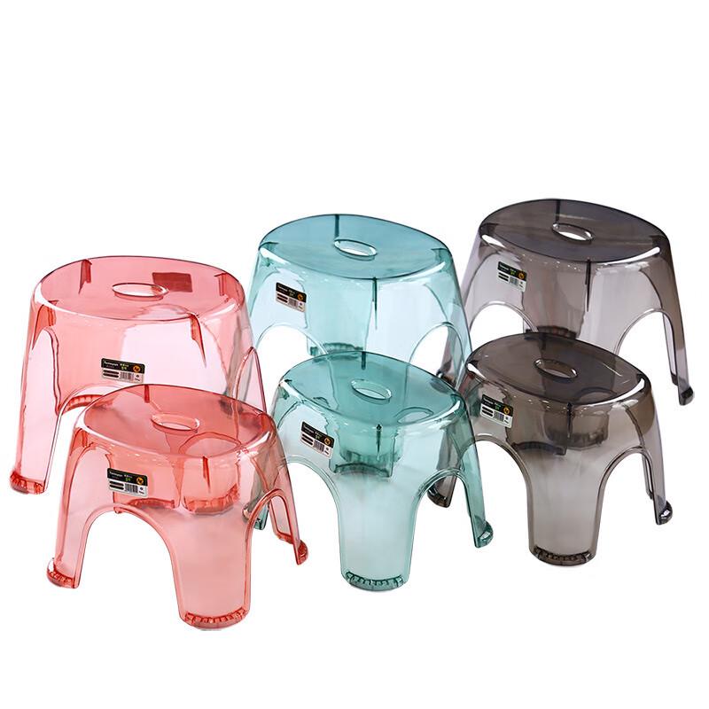 Silingfei Transparent Plastic Bathroom Stool