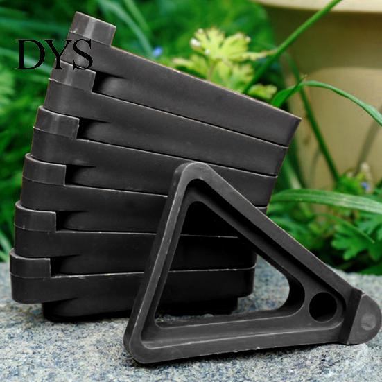 Outdoor Flower Pot Stands 4/8/12Pcs Planter Foot Pads Heat Resistant Risers High Rot Prevention Plant Stability Triangle Shape Elevated Feet
