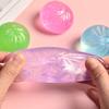 Glitter Dumpling Sukker Stressbold Klar Dampet Bolle Klemme Fidget Legetøj Strækbart Afspænding Simulation Dejbold Skrivebordslegetøj