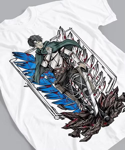 Anime Attack On Titan Capitn Levi Honor Batalla Final Printed Tshirt Unisexs And Womens Tshirt Unisexs Top Sports Tshirt 2026