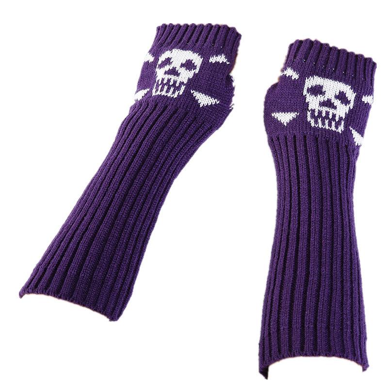 New Style of Warm Gloves for Men and Women In Autumn and Winter Featuring Half Finger Exposed Knitted Fashionable Wrist Guards and Dui Dui Sleeves