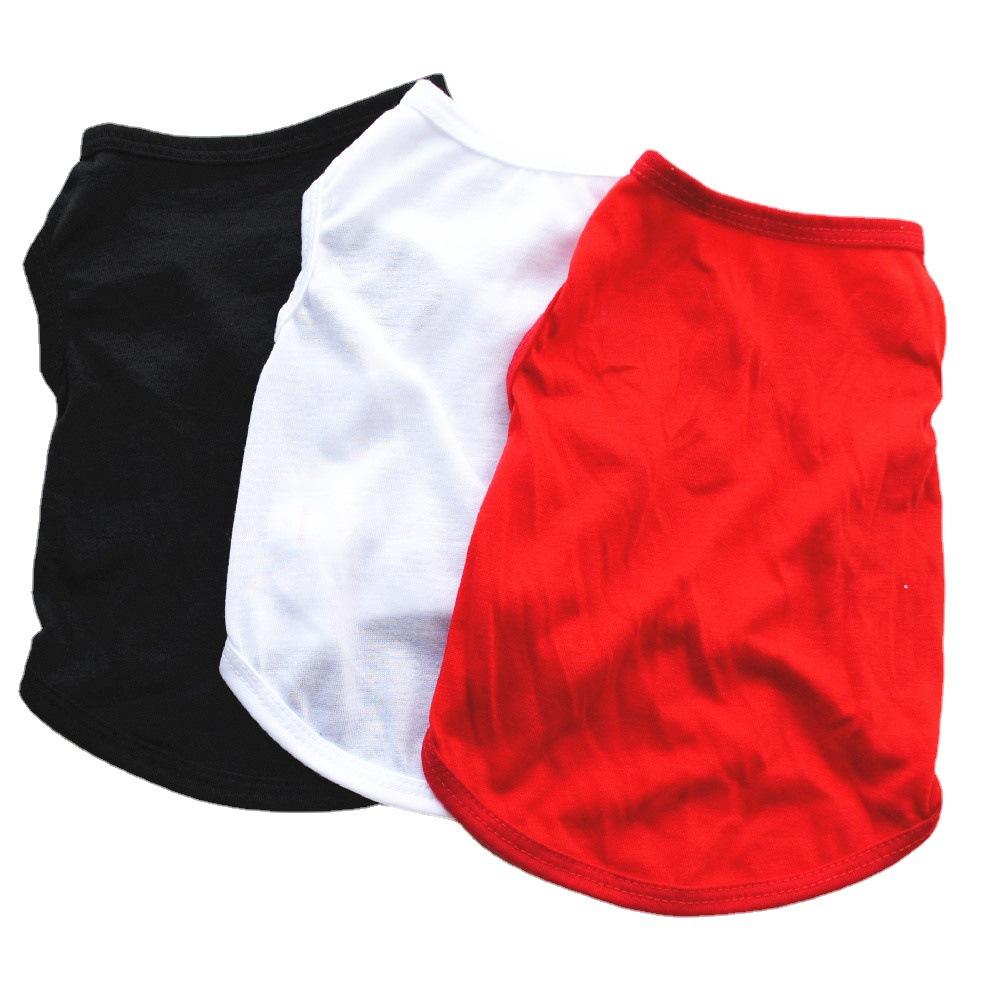 Pet Supplies  Solid Color Dog Vest  Thin Pet Clothes