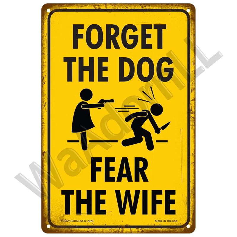 Retro Caution Metal Sign for Bar Pub Garage  Vintage Russian Warning Decor for Home Walls