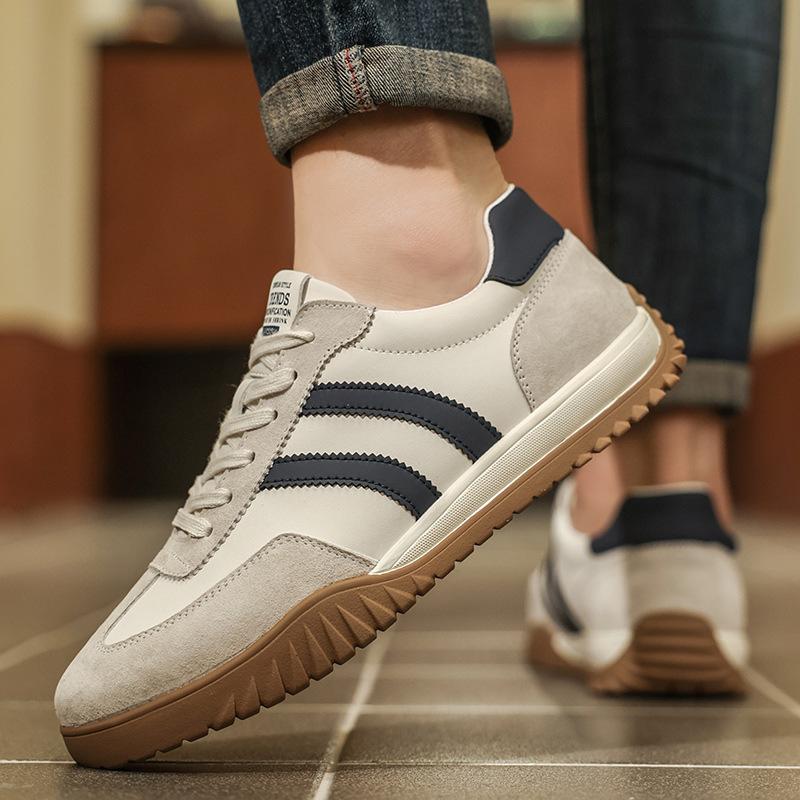 Trendy brand fashion versatile sports and leisure men's shoes canvas breathable and comfortable thick sole heightening low top versatile board shoes