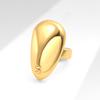Punk Metal Glossy Irregular Geometric Finger Rings For Women Men Gothic Minimalist Fashion Jewelry Gifts