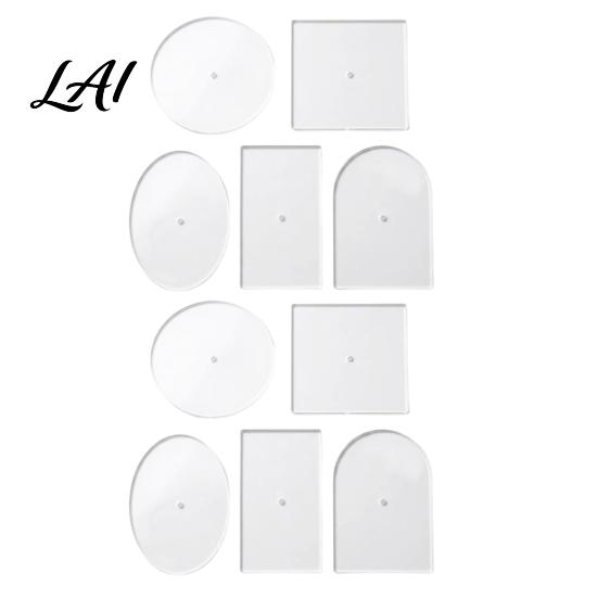 DIY Bastelbedarf 5 Stück Nadelspitze Acryl Vorlagen Set Präzises Mittelloch Design Stoffmuster Markierungswerkzeuge