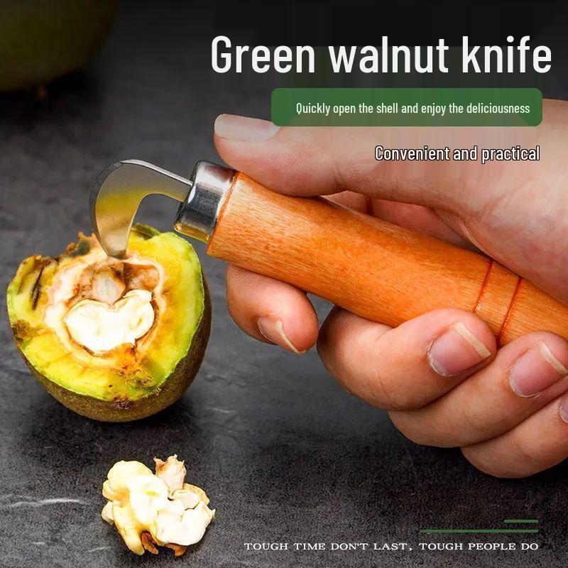 

Нож для чистки грецких орехов: Легко удаляйте зеленую кожуру и колите грецкие орехи Eucalyptus Knife - 3 Pieces (OPP Bag)