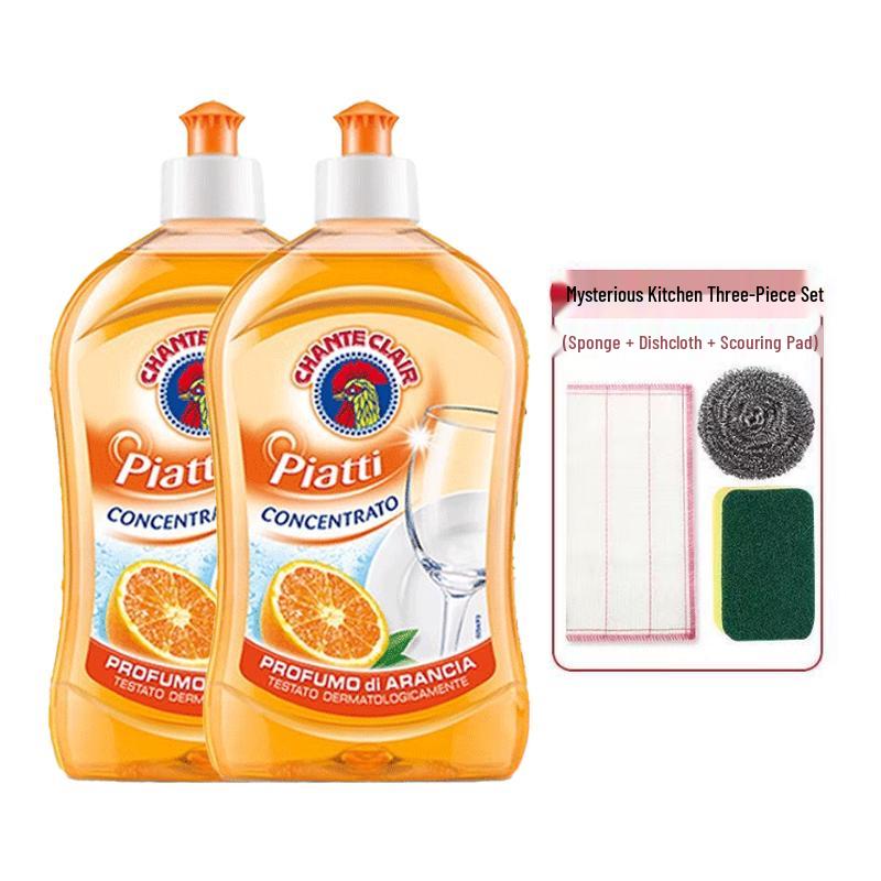 Chante Clair Concentrated Orange Dish Soap with Kitchen Set