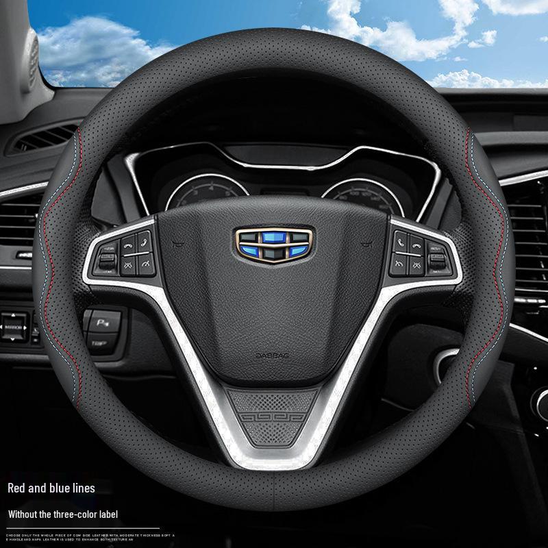Universal Steering Wheel Cover for Geely Vision X3, X6, Xingyue L, Emgrand S, GSGL, Binyue, Boyue X, Binrui - All-Season Fit
