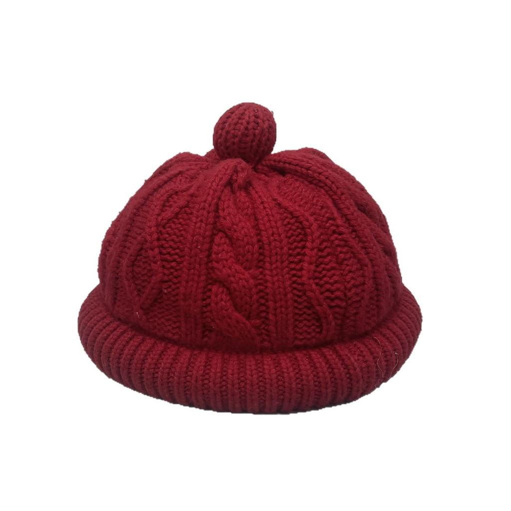 Wolle Hohe Qualität Gekräuselte Fischerhut Kinder Warme Verdickte Baskenmütze Kopfbedeckung