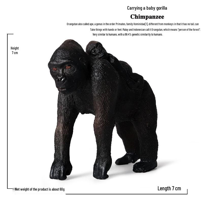Children s King Kong Gorilla Plastic Toy Model Ornament