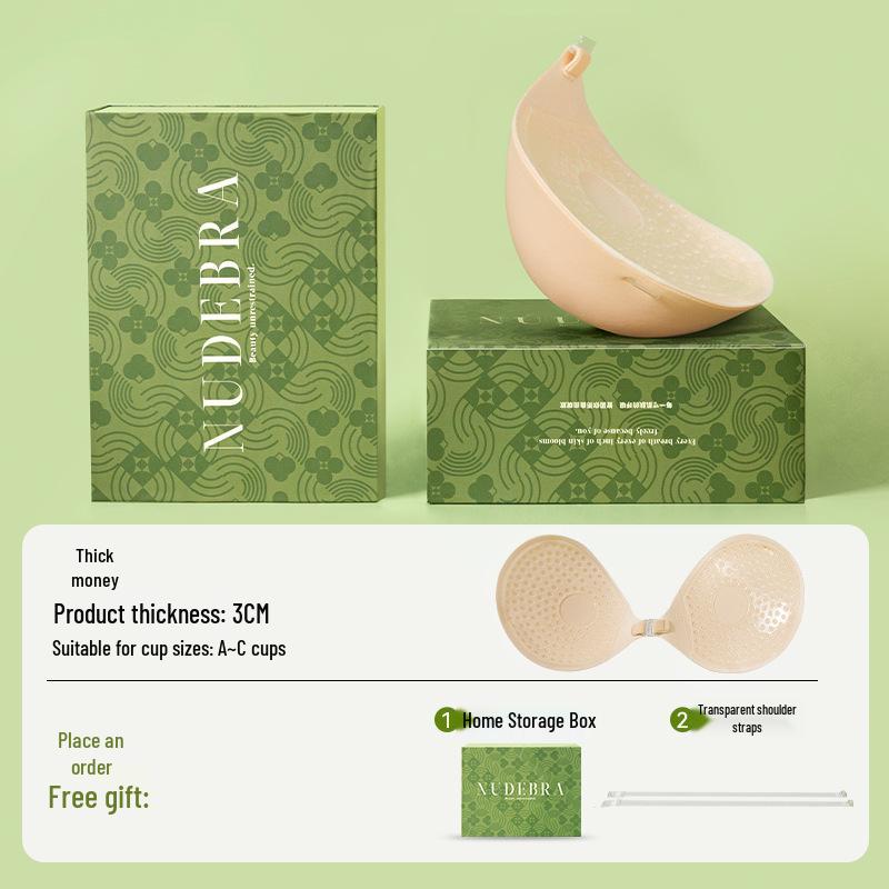 

Thick Style Push-Up Nipple Covers: Non-Slip Pads for Enhanced Small Chest, Perfect for Strappy Wedding Dresses, Invisible Underwear C Cup