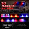 Police LED Lights 16Led Warning Light Car Dash Windshield Emergency Hazard Flash Strobe Light Beacon Lamp