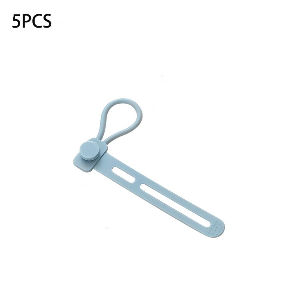 5pcs Adjustable Length Cable Ties Multipurpose Cord Management Straps Cord Organizer  Home Office