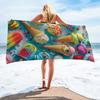 1Pc Macaron Rainbow Ice Cream Beach Towel Cute Girl Heart Beach Holiday Large Size Beach Blanket For Summer Fun